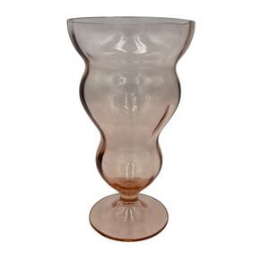 Federal Vintage Pink Depression Glass Lido Rose Glow Malt Glasses